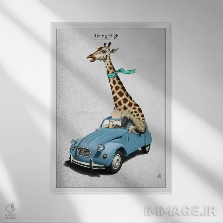 تابلو دکوراتیو در اوج بودن! I اثر راب اسنو - نمای قابدار سفید