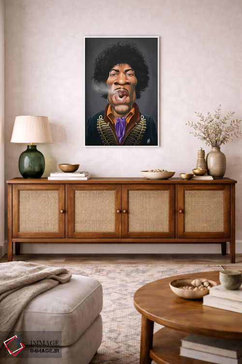 تابلو دکوراتیو جیمی هندریکس اثر راب اسنو - D2W