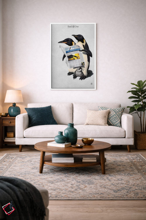 تابلو دکوراتیو همه جا خوانده شده اثر راب اسنو - D3W