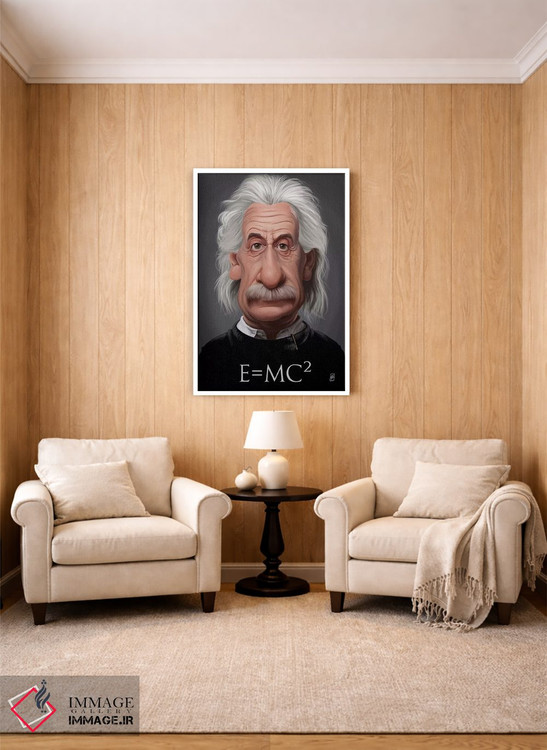 تابلو دکوراتیو آلبرت اینشتین اثر راب اسنو - D2W
