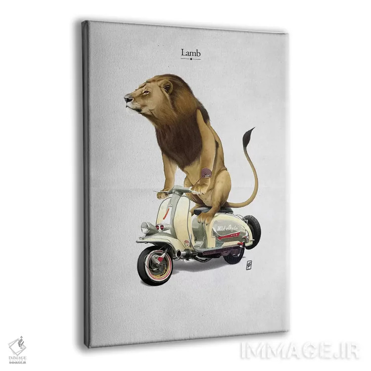 تابلو دکوراتیو بره I اثر راب اسنو - نمای پرسپکتیو محصول