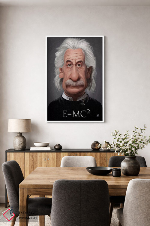 تابلو دکوراتیو آلبرت اینشتین اثر راب اسنو - D3W