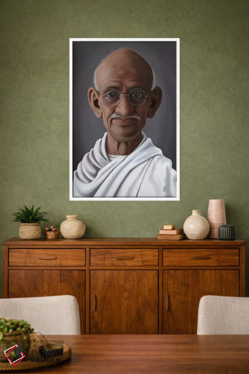 تابلو دکوراتیو مهاتما گاندی اثر راب اسنو - D1W