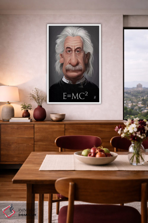 تابلو دکوراتیو آلبرت اینشتین اثر راب اسنو - D4W