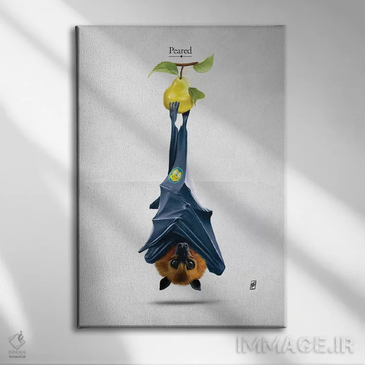 تابلو دکوراتیو گلابی شده I اثر راب اسنو - نمای روبهرو روی دیوار