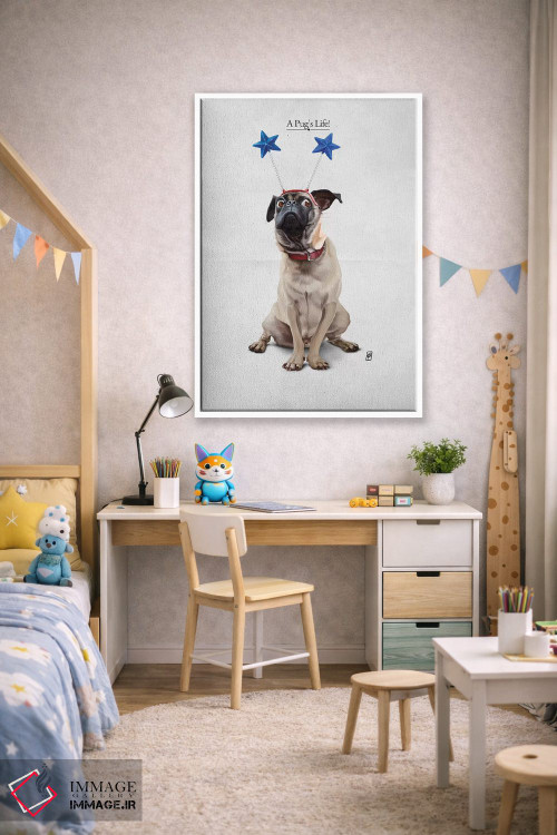 تابلو دکوراتیو زندگی یک پاگ I اثر راب اسنو - D1W