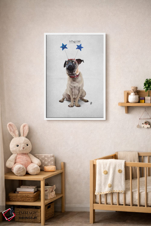 تابلو دکوراتیو زندگی یک پاگ I اثر راب اسنو - D2W