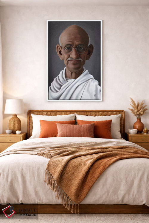 تابلو دکوراتیو مهاتما گاندی اثر راب اسنو - D3W