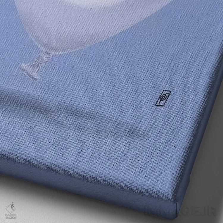 تابلو دکوراتیو رنگ بادکرده اثر راب اسنو - نمای نزدیک بافت بوم