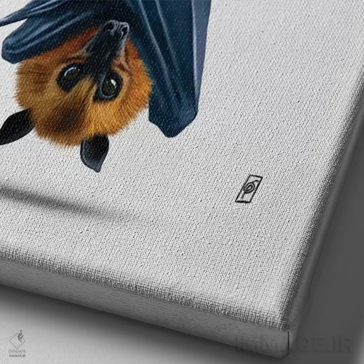 تابلو دکوراتیو گلابی شده I اثر راب اسنو - نمای نزدیک بافت بوم