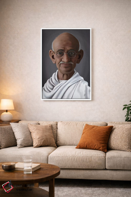 تابلو دکوراتیو مهاتما گاندی اثر راب اسنو - D4W