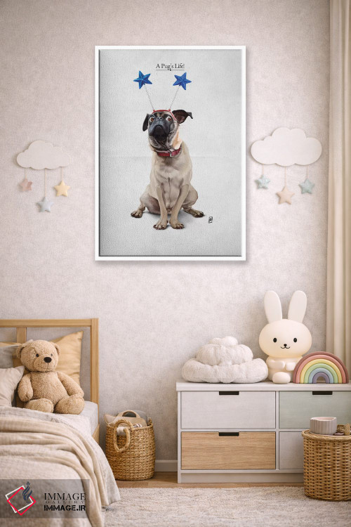 تابلو دکوراتیو زندگی یک پاگ I اثر راب اسنو - D3W
