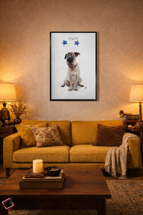 تابلو دکوراتیو زندگی یک پاگ I اثر راب اسنو - D4B