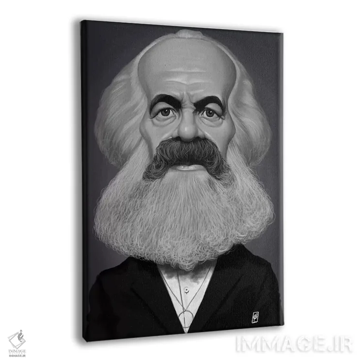تابلو دکوراتیو کارل مارکس اثر راب اسنو - نمای پرسپکتیو محصول