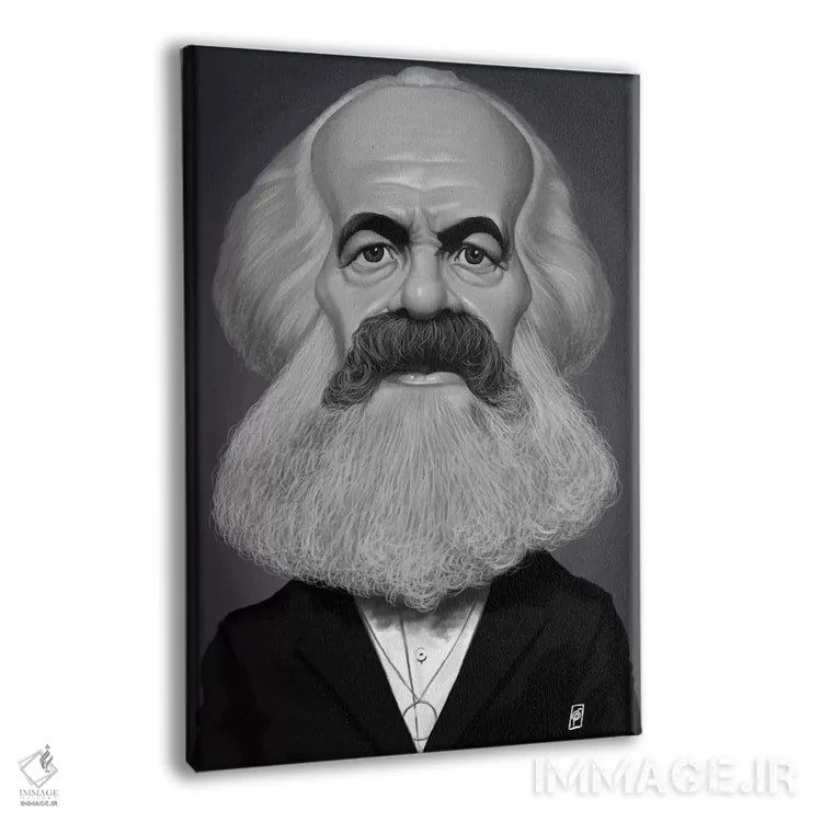 تابلو دکوراتیو کارل مارکس اثر راب اسنو - نمای پرسپکتیو محصول