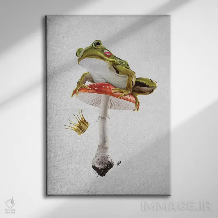 تابلو دکوراتیو بوسه اثر راب اسنو - نمای روبهرو روی دیوار