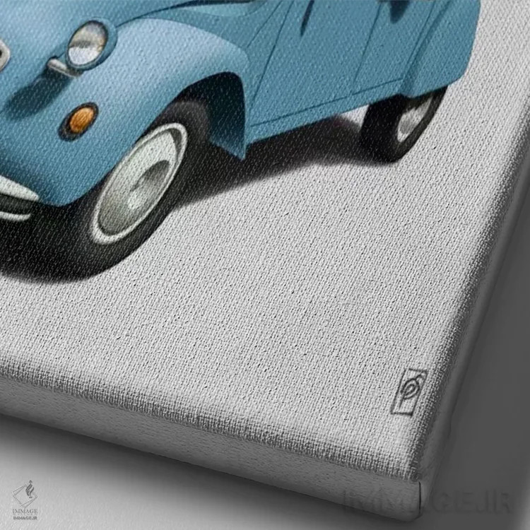 تابلو دکوراتیو در اوج بودن! II اثر راب اسنو - نمای نزدیک بافت بوم