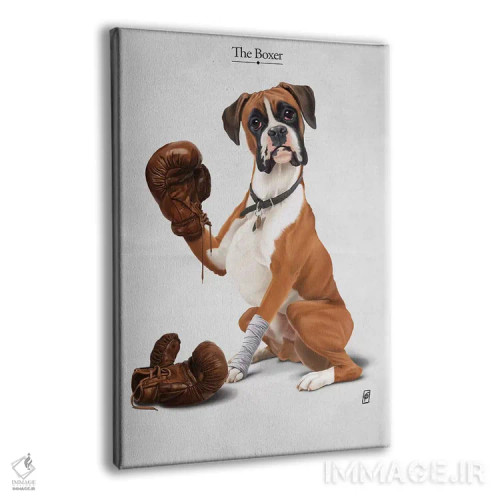 تابلو دکوراتیو بوکسور I اثر راب اسنو - نمای پرسپکتیو محصول