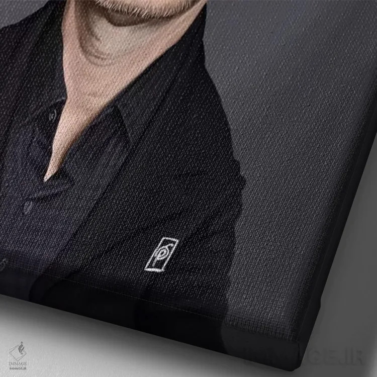 تابلو دکوراتیو استیو بوشمی اثر راب اسنو - نمای نزدیک بافت بوم