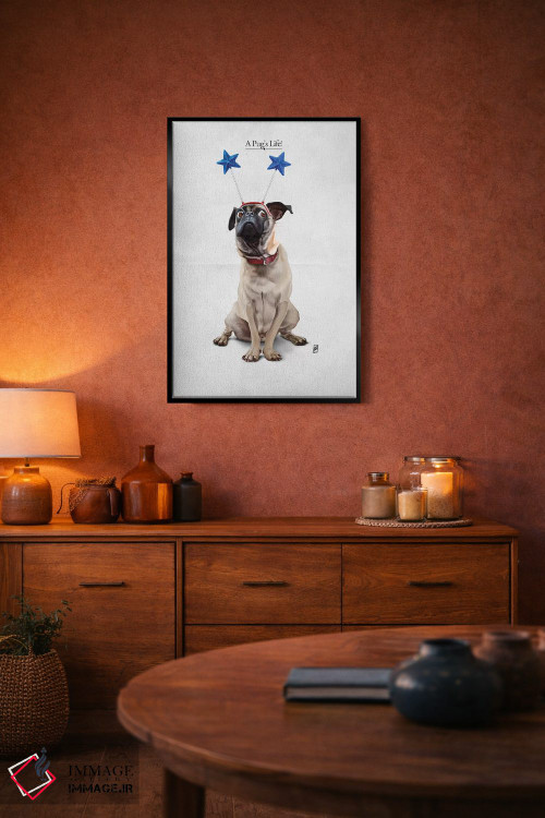 تابلو دکوراتیو زندگی یک پاگ I اثر راب اسنو - D5B