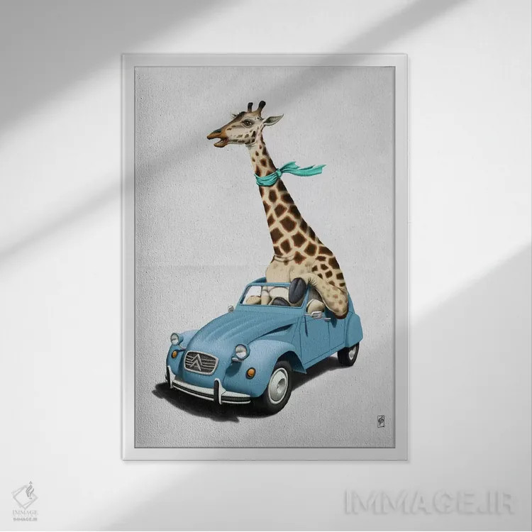 تابلو دکوراتیو در اوج بودن! II اثر راب اسنو - نمای قابدار سفید