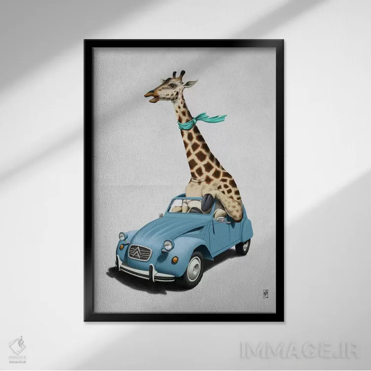 تابلو دکوراتیو در اوج بودن! II اثر راب اسنو - نمای قابدار مشکی