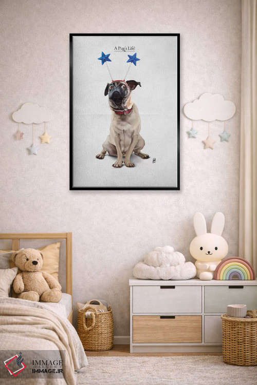تابلو دکوراتیو زندگی یک پاگ I اثر راب اسنو - D6B