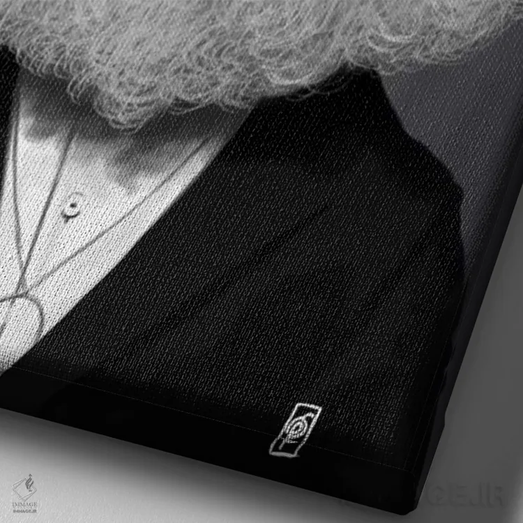 تابلو دکوراتیو کارل مارکس اثر راب اسنو - نمای نزدیک بافت بوم