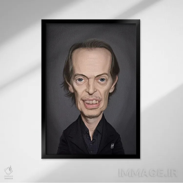 تابلو دکوراتیو استیو بوشمی اثر راب اسنو - نمای قابدار مشکی