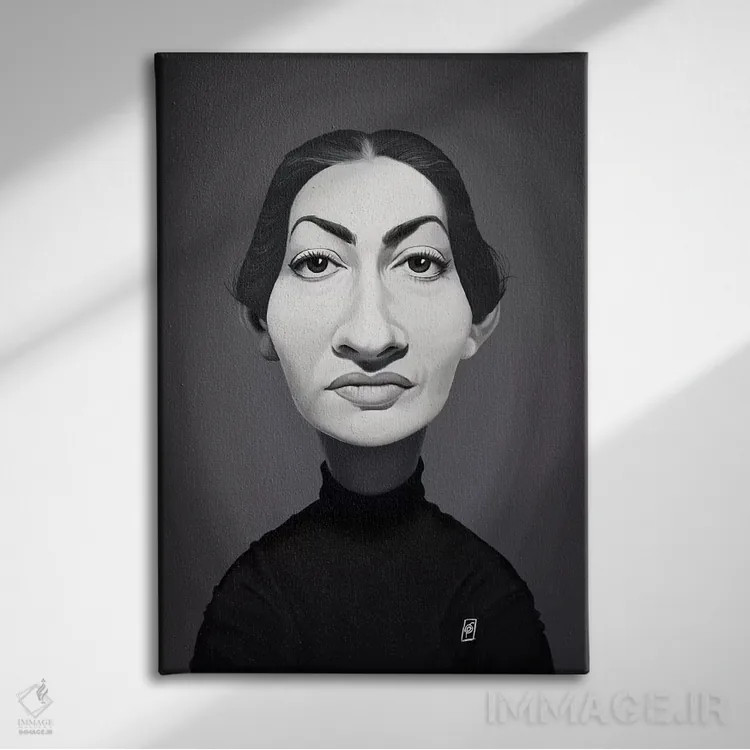 تابلو دکوراتیو ماریا کالاس اثر راب اسنو - نمای روبهرو روی دیوار