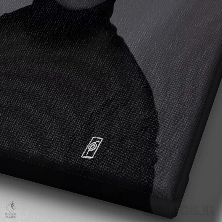 تابلو دکوراتیو ماریا کالاس اثر راب اسنو - نمای نزدیک بافت بوم