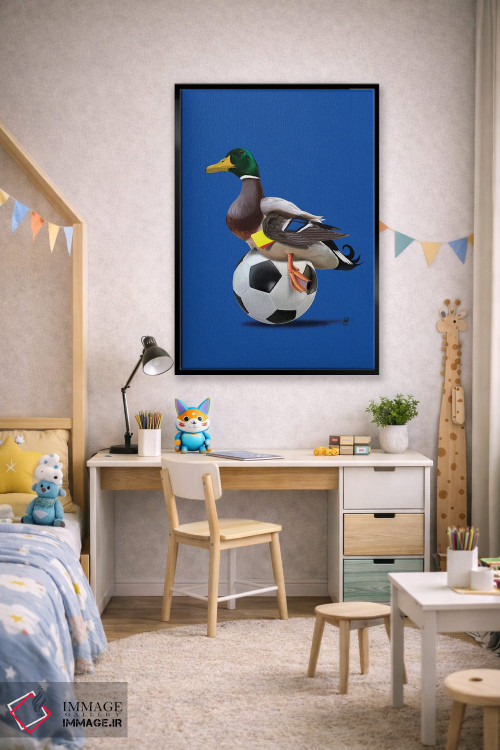 تابلو دکوراتیو رنگ پرنده اثر راب اسنو - D2B