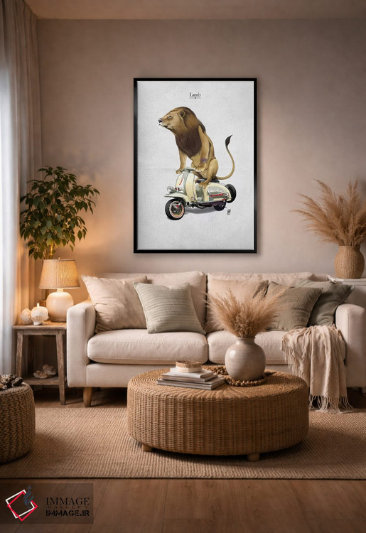 تابلو دکوراتیو بره I اثر راب اسنو - D4B