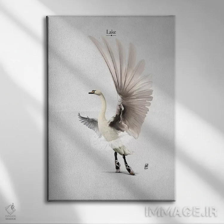 تابلو دکوراتیو دریاچه I اثر راب اسنو - نمای روبهرو روی دیوار