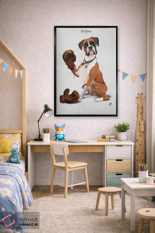 تابلو دکوراتیو بوکسور I اثر راب اسنو - D1B