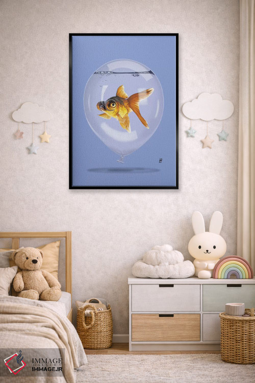 تابلو دکوراتیو رنگ بادکرده اثر راب اسنو - D6B