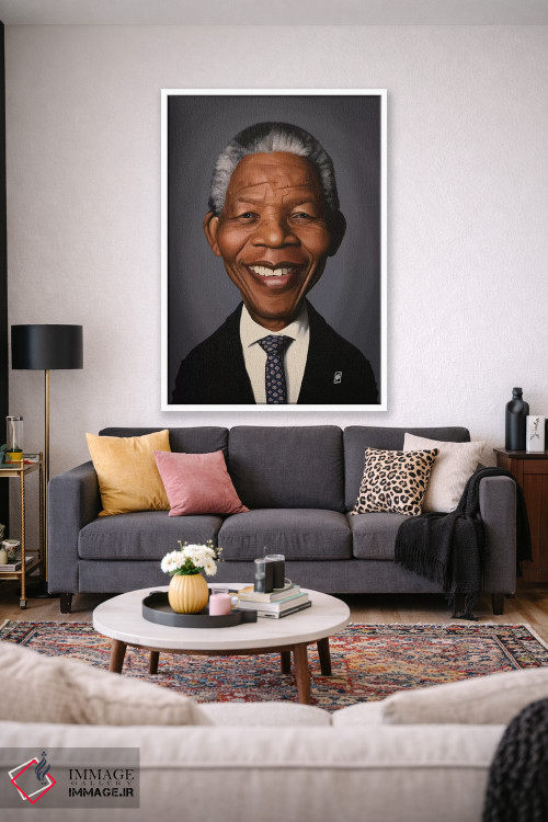 تابلو دکوراتیو نلسون ماندلا اثر راب اسنو - D1W