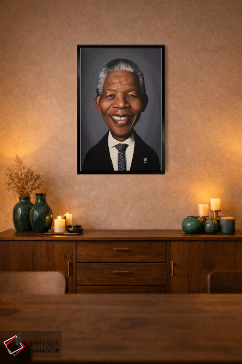 تابلو دکوراتیو نلسون ماندلا اثر راب اسنو - D2B