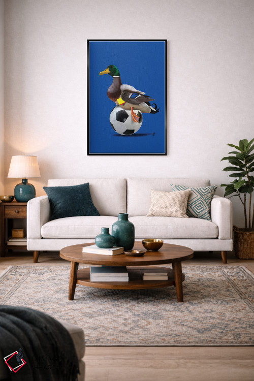 تابلو دکوراتیو رنگ پرنده اثر راب اسنو - D6B