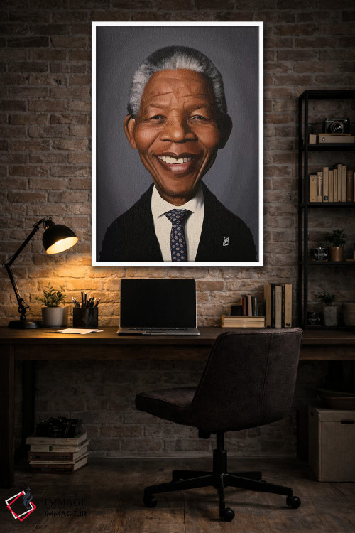 تابلو دکوراتیو نلسون ماندلا اثر راب اسنو - D3W