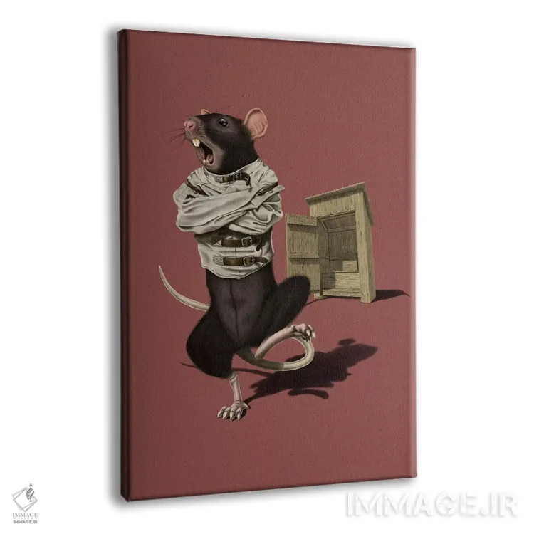 تابلو دکوراتیو مستراح III اثر راب اسنو - نمای پرسپکتیو محصول