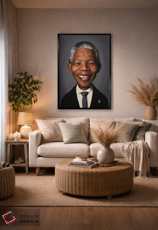 تابلو دکوراتیو نلسون ماندلا اثر راب اسنو - D5B