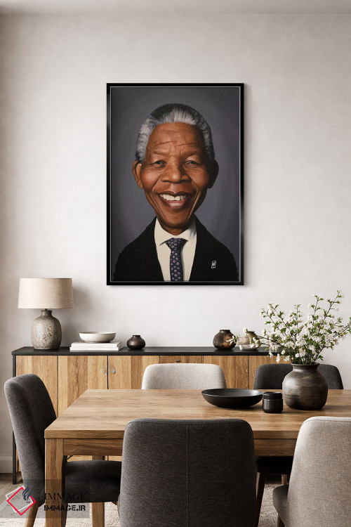 تابلو دکوراتیو نلسون ماندلا اثر راب اسنو - D4B
