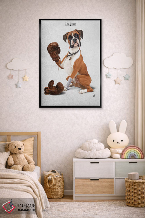 تابلو دکوراتیو بوکسور I اثر راب اسنو - D5B