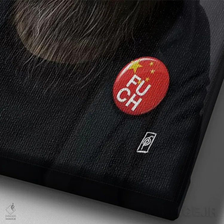 تابلو دکوراتیو آی وی وی اثر راب اسنو - نمای نزدیک بافت بوم