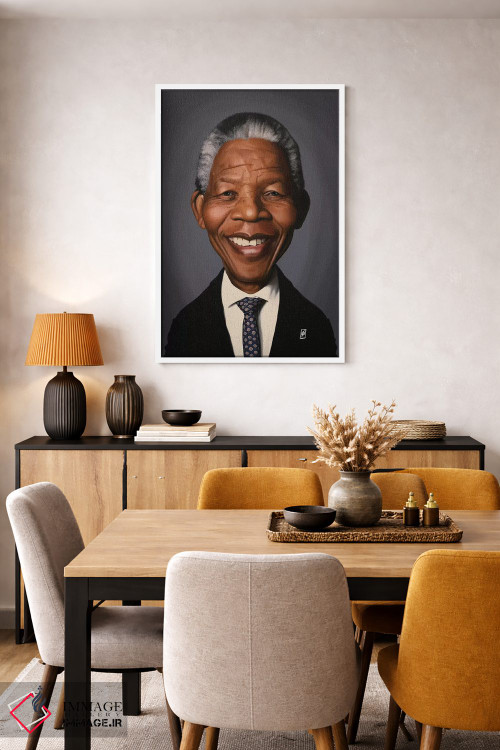 تابلو دکوراتیو نلسون ماندلا اثر راب اسنو - D6W