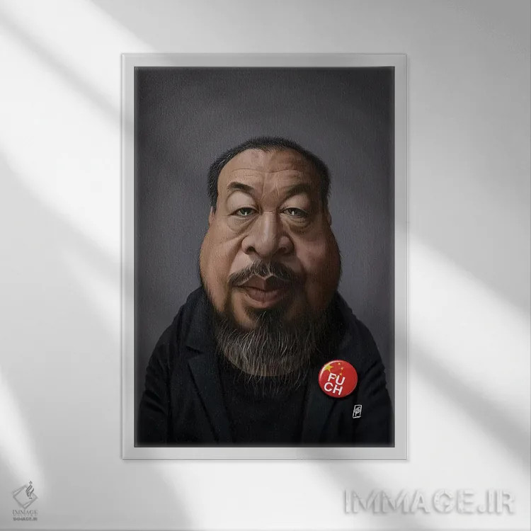 تابلو دکوراتیو آی وی وی اثر راب اسنو - نمای قابدار سفید