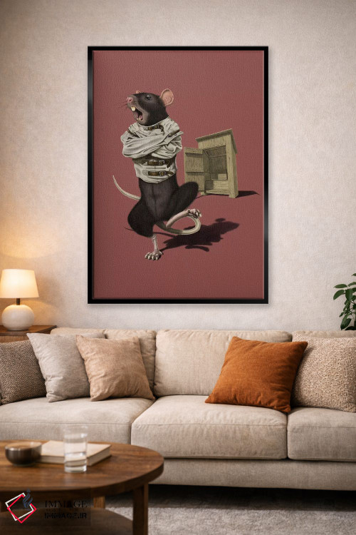 تابلو دکوراتیو مستراح III اثر راب اسنو - D1B