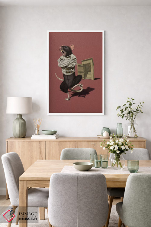 تابلو دکوراتیو مستراح III اثر راب اسنو - D6W