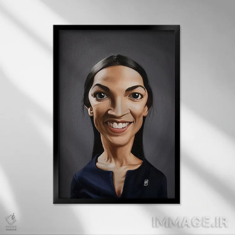 تابلو دکوراتیو الکساندریا اوکاسیو-کورتز اثر راب اسنو - نمای قابدار مشکی